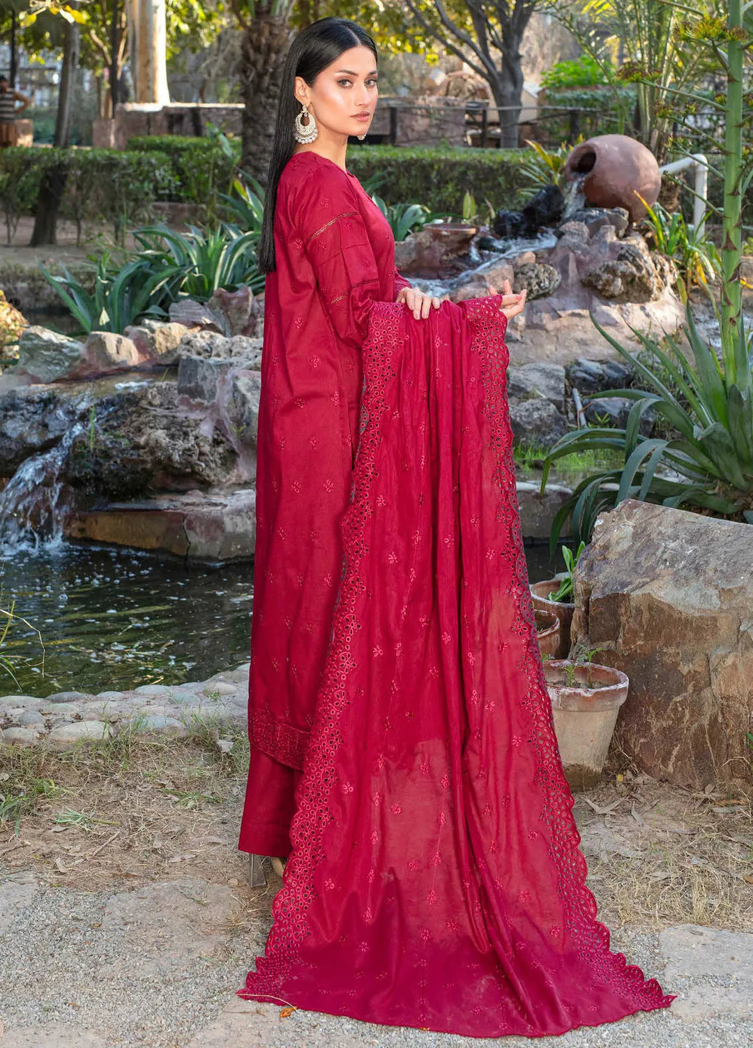 Fizza by Feroza Embroidered Lawn Suit Unstitched 3 Piece FZ25FS Art-02 - Summer Collection