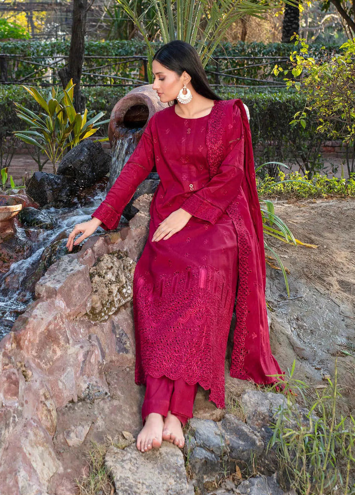 Fizza by Feroza Embroidered Lawn Suit Unstitched 3 Piece FZ25FS Art-02 - Summer Collection