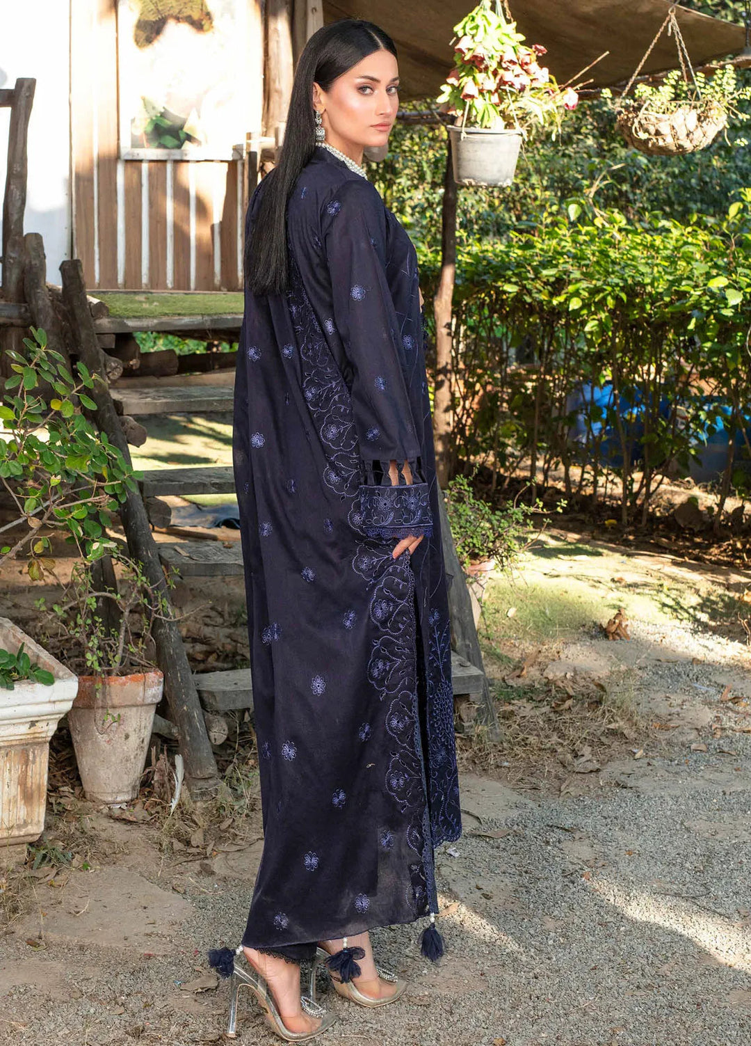 Fizza by Feroza Embroidered Lawn Suit Unstitched 3 Piece FZ25FS Art-04 - Summer Collection