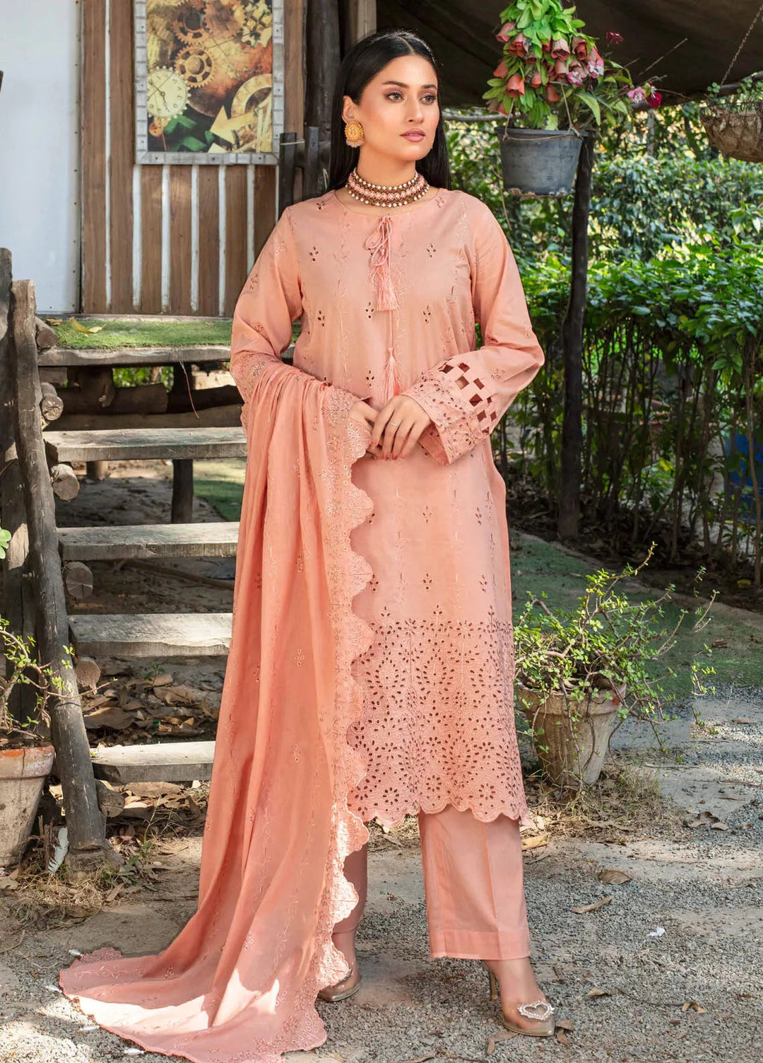 Fizza by Feroza Embroidered Lawn Suit Unstitched 3 Piece FZ25FS Art-05 - Summer Collection