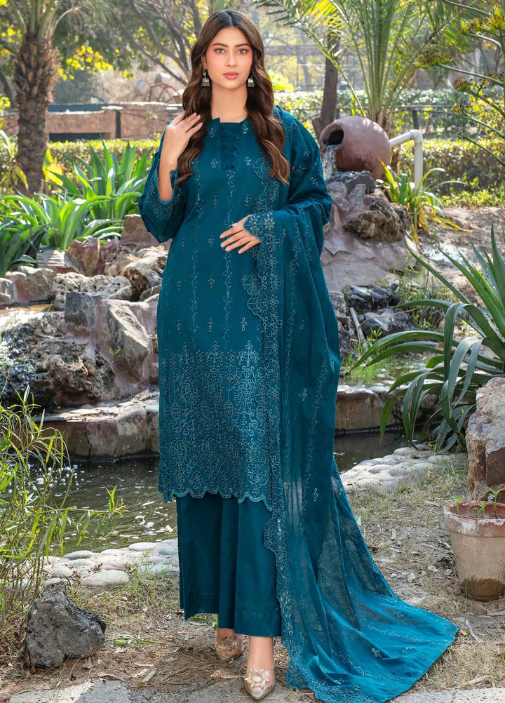 Fizza by Feroza Embroidered Lawn Suit Unstitched 3 Piece FZ25FS Art-06 - Summer Collection