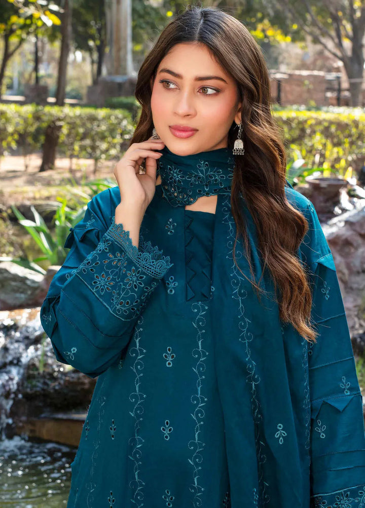 Fizza by Feroza Embroidered Lawn Suit Unstitched 3 Piece FZ25FS Art-06 - Summer Collection
