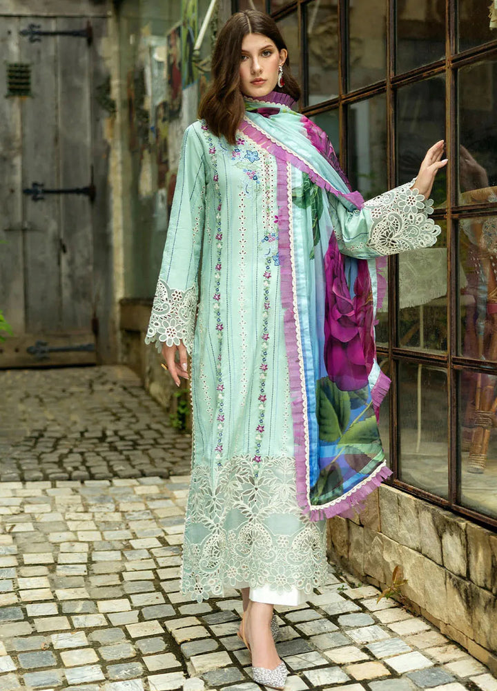 Flanerie by Roheenaz Embroidered Lawn Suit Unstitched 3 Piece RNZ25F Aurinda RNZ-2A - Summer Collection