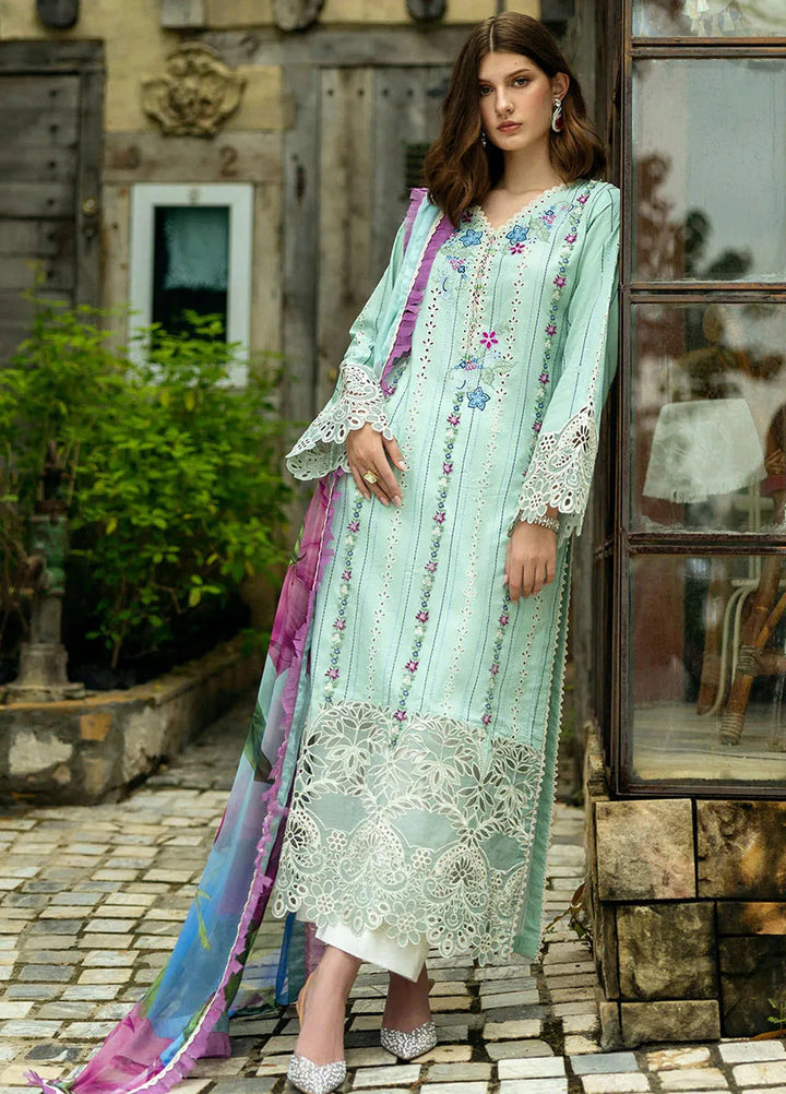 Flanerie by Roheenaz Embroidered Lawn Suit Unstitched 3 Piece RNZ25F Aurinda RNZ-2A - Summer Collection