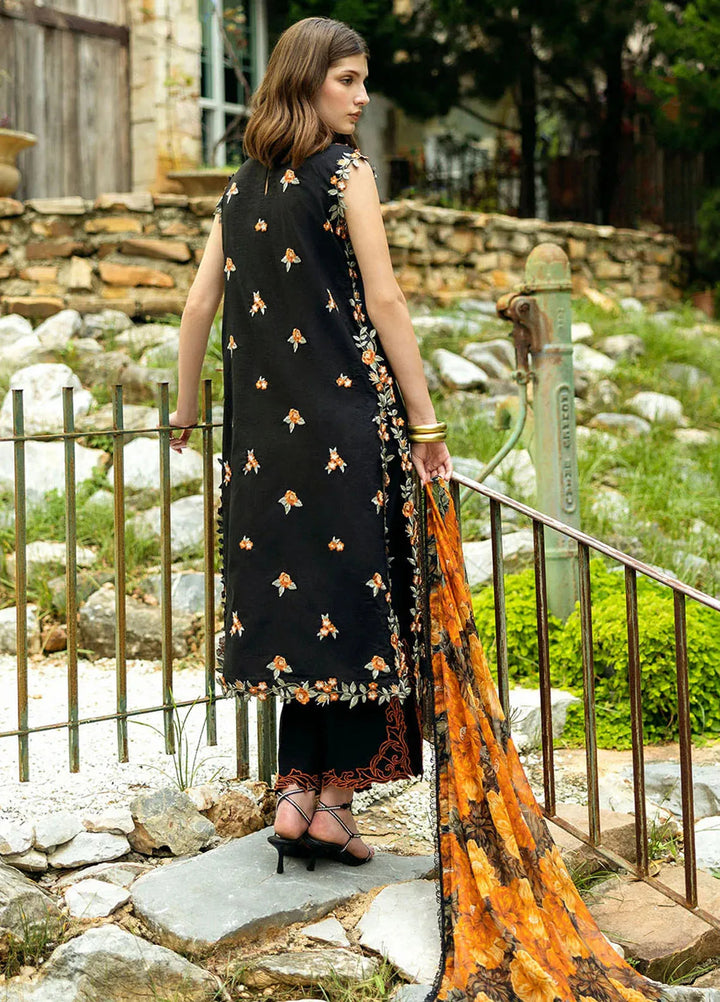 Flanerie by Roheenaz Embroidered Lawn Suit Unstitched 3 Piece RNZ25F Claire RNZ-5B - Summer Collection