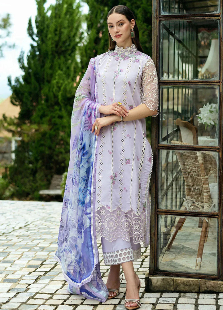 Flanerie by Roheenaz Embroidered Lawn Suit Unstitched 3 Piece RNZ25F Elisa RNZ-7B - Summer Collection