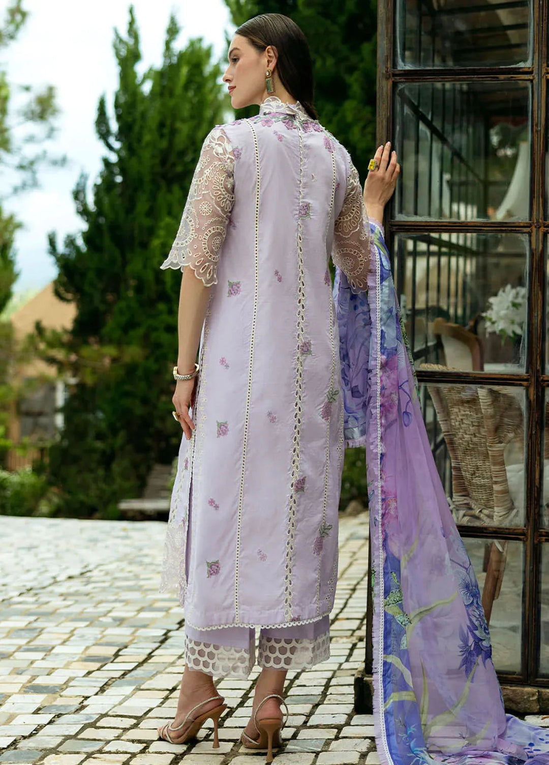 Flanerie by Roheenaz Embroidered Lawn Suit Unstitched 3 Piece RNZ25F Elisa RNZ-7B - Summer Collection