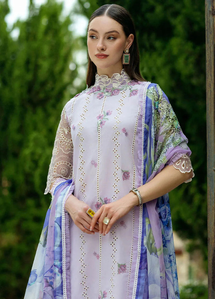 Flanerie by Roheenaz Embroidered Lawn Suit Unstitched 3 Piece RNZ25F Elisa RNZ-7B - Summer Collection