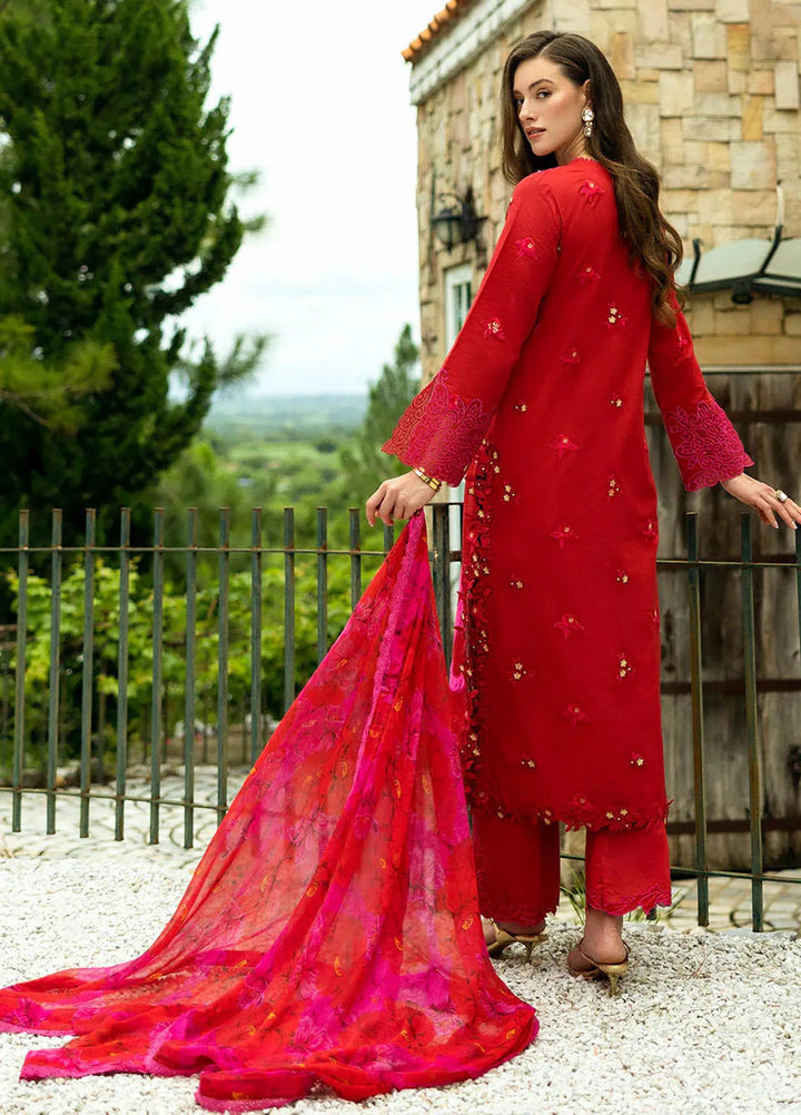 Flanerie by Roheenaz Embroidered Lawn Suit Unstitched 3 Piece RNZ25F Estelle RNZ-5A - Summer Collection