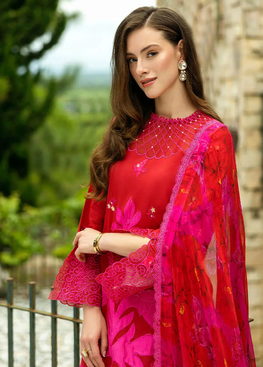 Flanerie by Roheenaz Embroidered Lawn Suit Unstitched 3 Piece RNZ25F Estelle RNZ-5A - Summer Collection