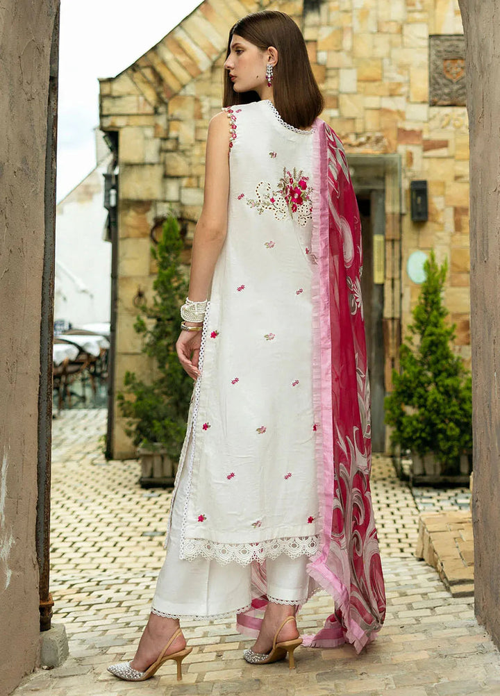 Flanerie by Roheenaz Embroidered Lawn Suit Unstitched 3 Piece RNZ25F Michlea RNZ-1B - Summer Collection