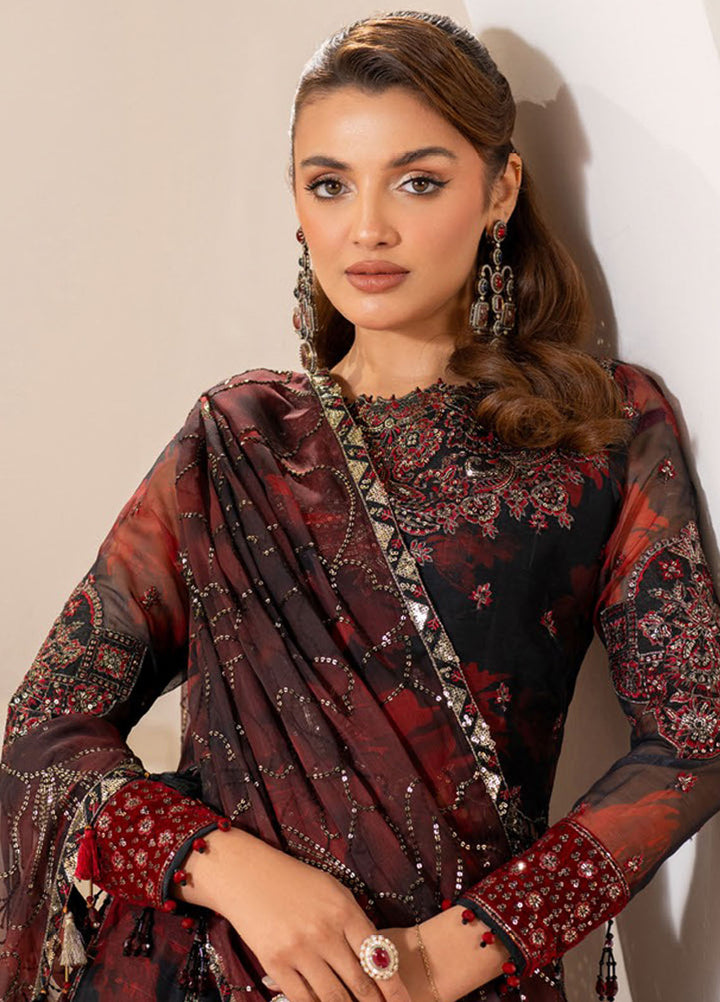 Fleur by Alizeh Fashion Embroidered Chiffon Suits Unstitched 3 Piece AFB25FF CH-2191 Talia - Formals Collection