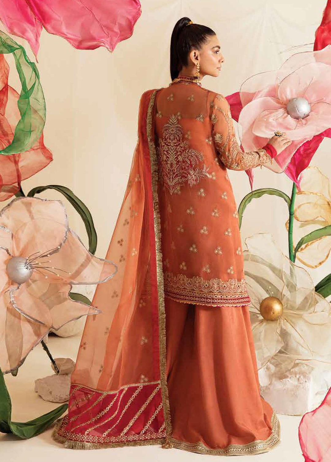 Fleur De Lis by Ayzel Embroidered Chiffon Suits Unstitched 3 Piece AAF23FL 01 Irisa - Luxury Collection