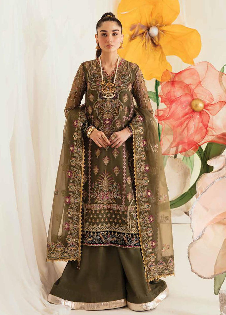 Fleur De Lis by Ayzel Embroidered Chiffon Suits Unstitched 3 Piece AAF23FL 02 Azalea - Luxury Collection