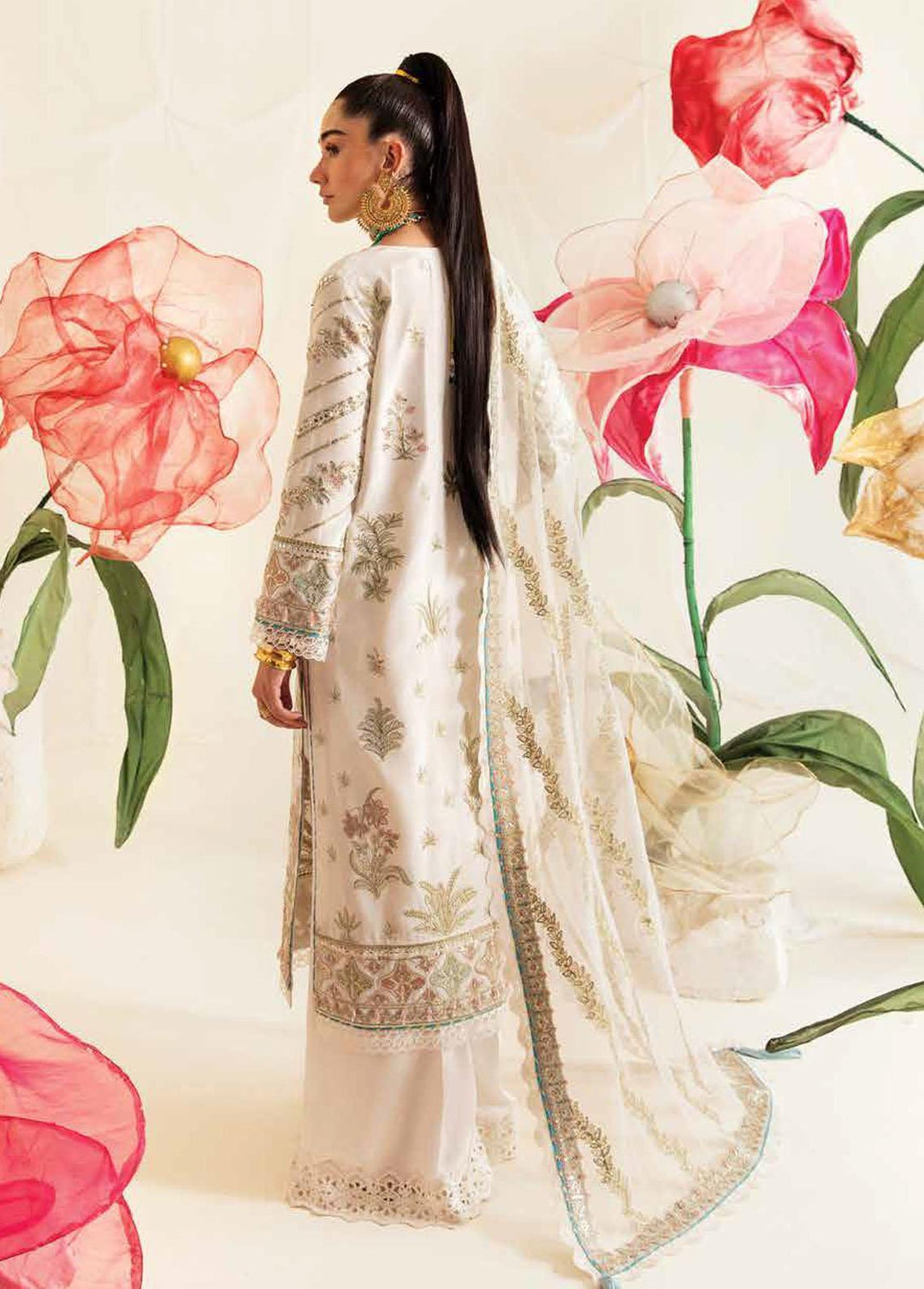 Fleur De Lis by Ayzel Embroidered Chiffon Suits Unstitched 3 Piece AAF23FL 03 Victorie - Luxury Collection