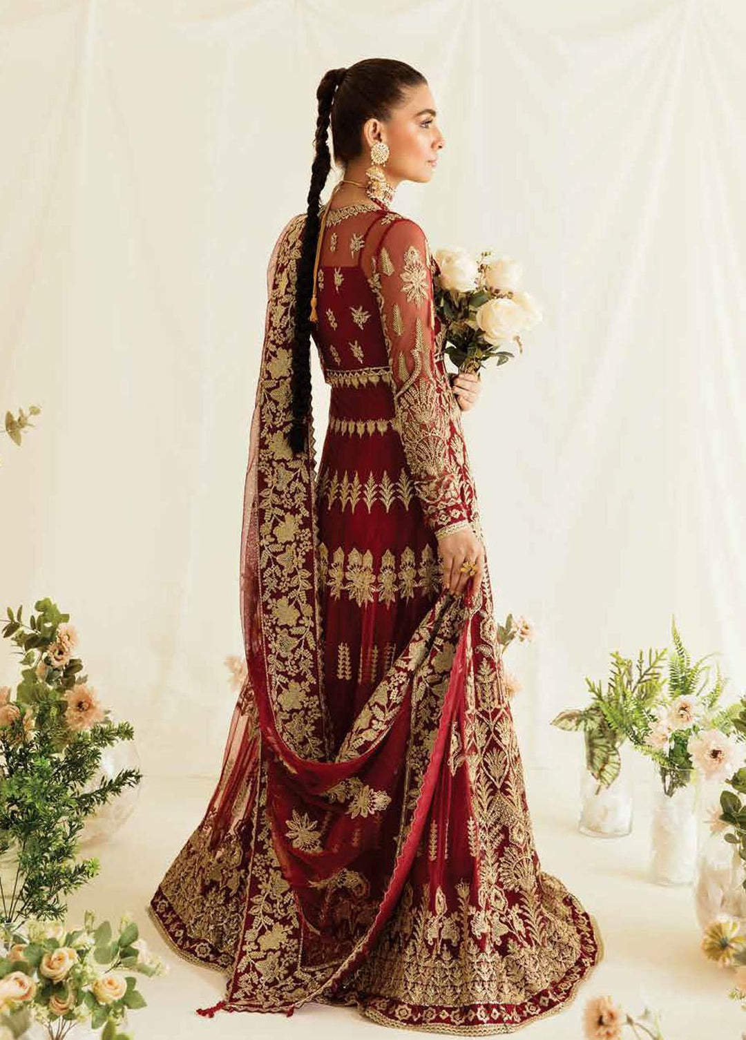 Fleur De Lis by Ayzel Embroidered Chiffon Suits Unstitched 3 Piece AAF23FL 08 Tresor - Luxury Collection