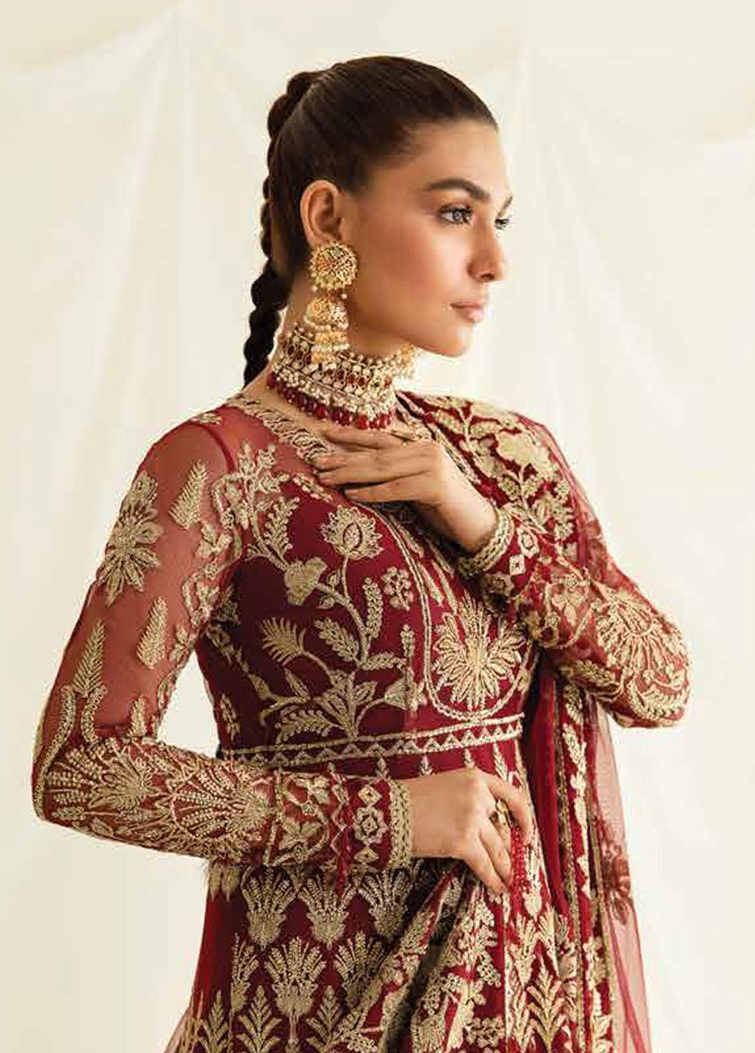 Fleur De Lis by Ayzel Embroidered Chiffon Suits Unstitched 3 Piece AAF23FL 08 Tresor - Luxury Collection