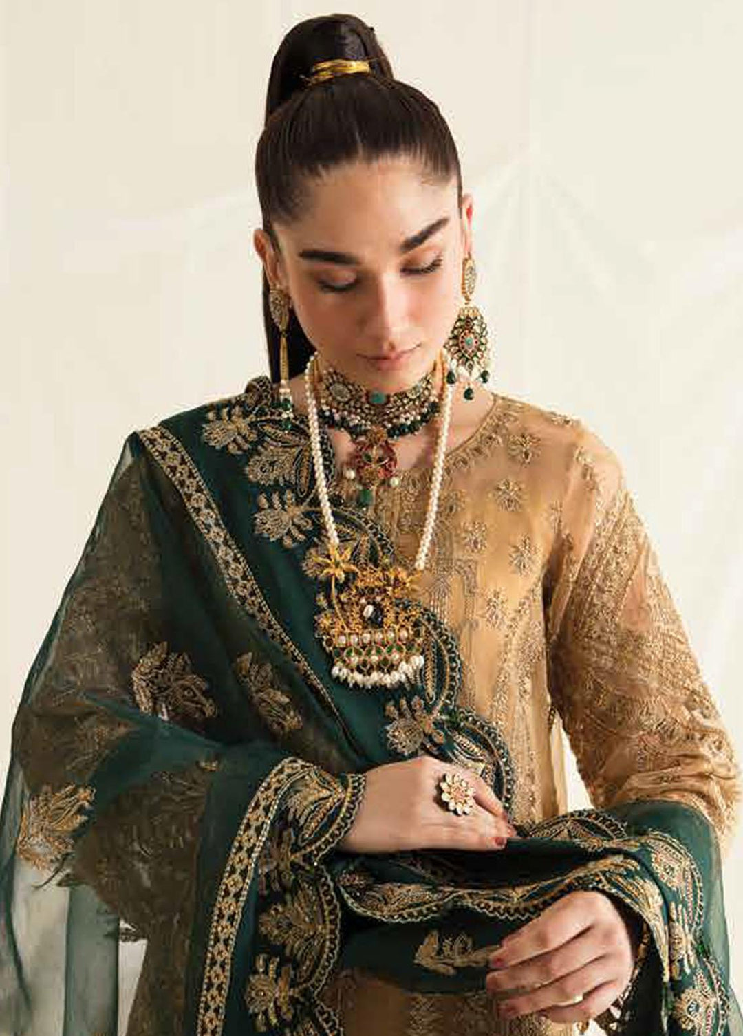 Fleur De Lis by Ayzel Embroidered Chiffon Suits Unstitched 3 Piece AAF23FL 10 Clovera - Luxury Collection