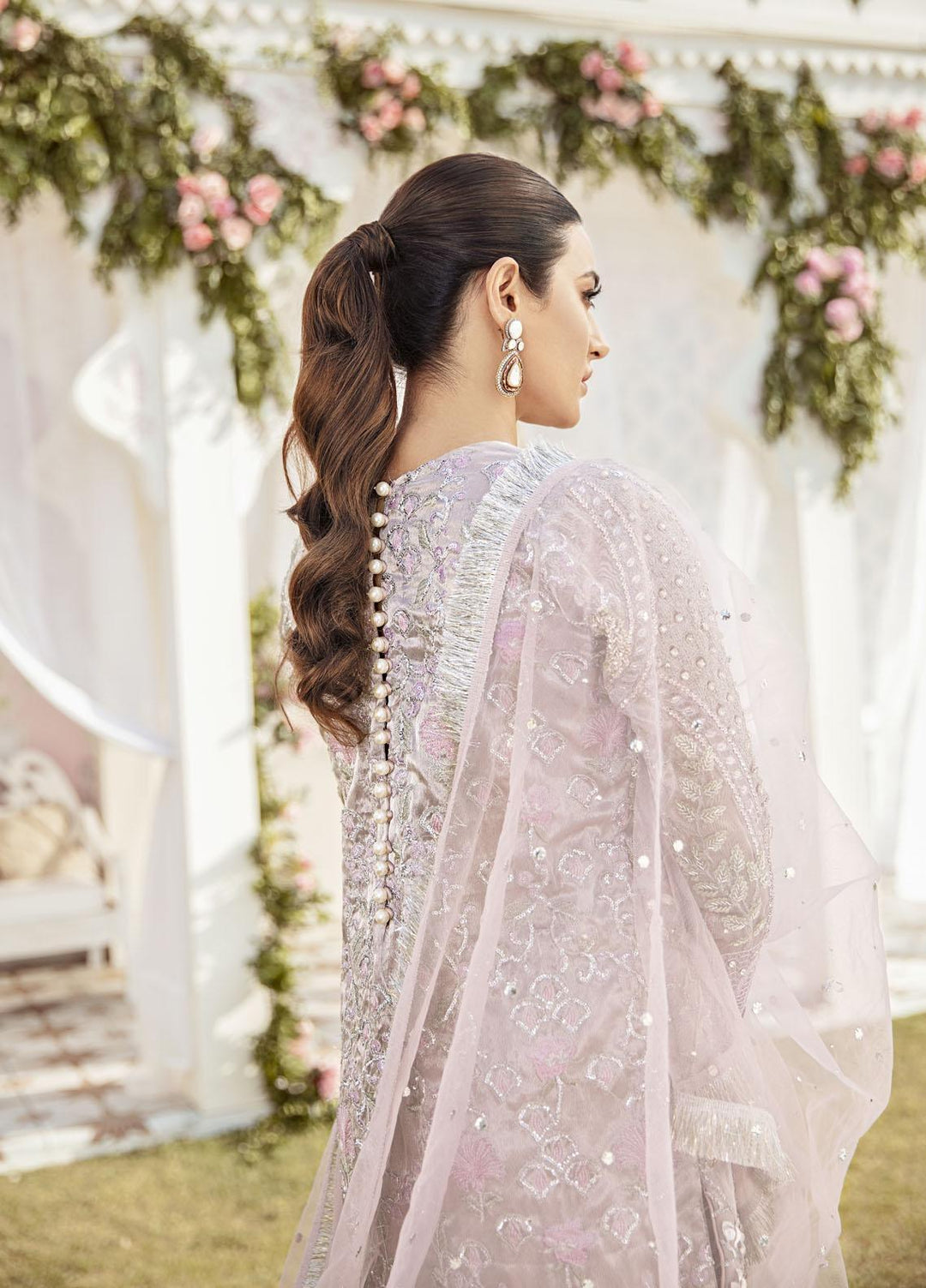 Gulaal Luxury Pret Embroidered Net 3 Piece Dress GL22FDR Clair