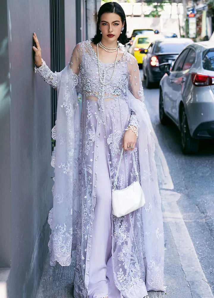 Fleurie By Saad Shaikh Embroidered Net Suits Unstitched 4 Piece SSK24F Mariska - Luxury Collection