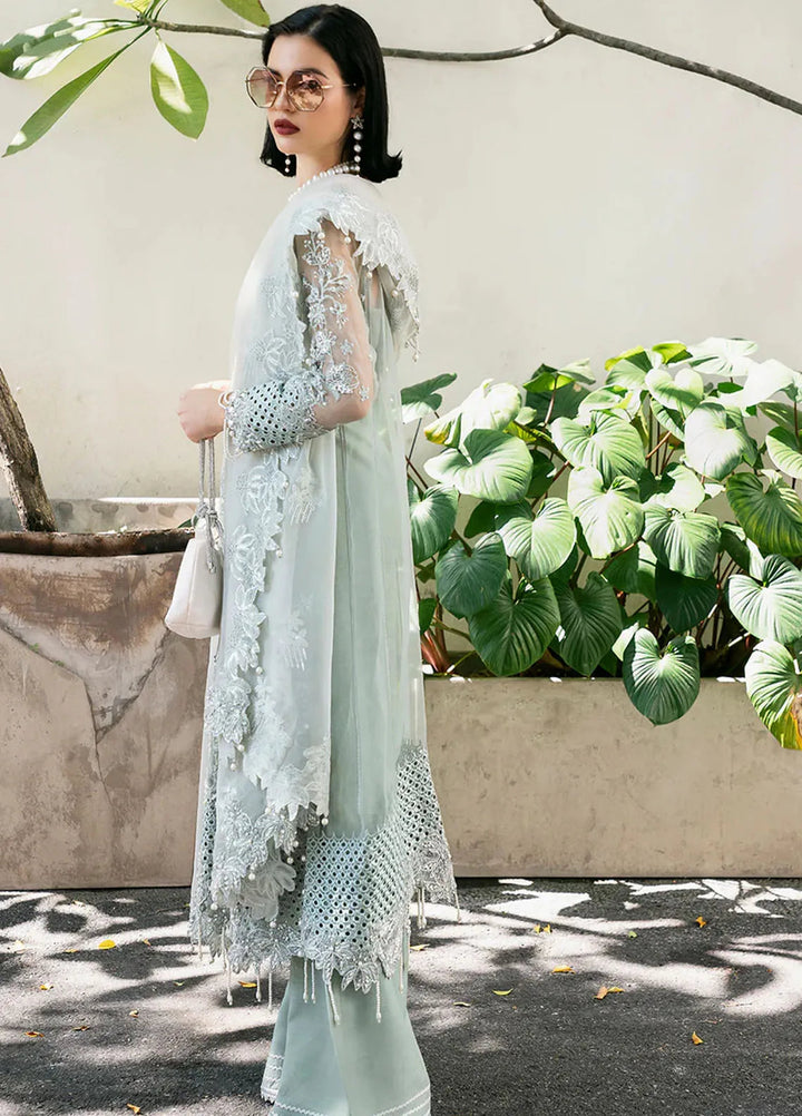 Fleurie By Saad Shaikh Embroidered Organza Suits Unstitched 4 Piece SSK24F Anya - Luxury Collection