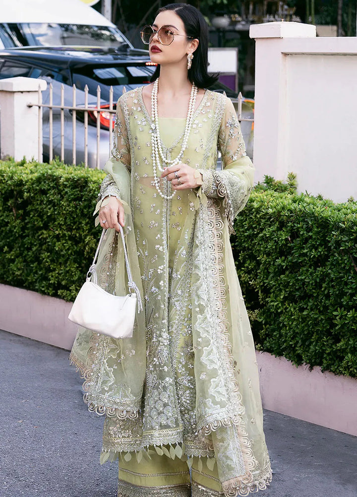 Fleurie By Saad Shaikh Embroidered Organza Suits Unstitched 4 Piece SSK24F Marisol - Luxury Collection