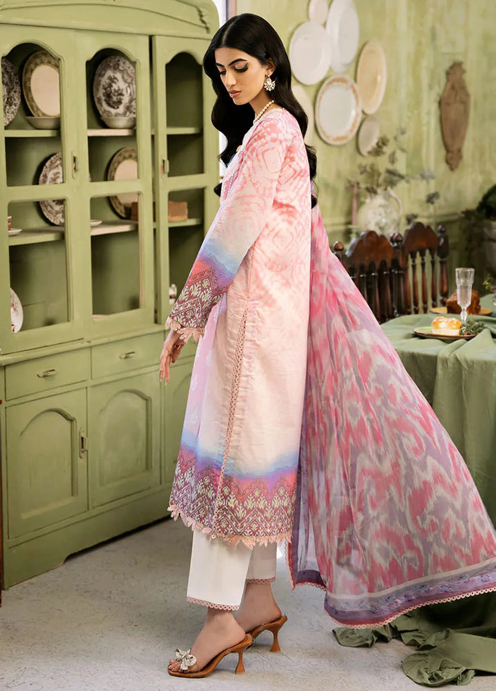 Flora by Roheenaz Printed Lawn Suit Unstitched 3 Piece RNZ24F RNP-01A Amara - Summer Collection