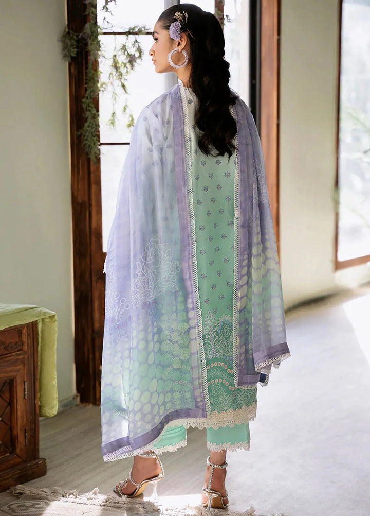 Flora by Roheenaz Printed Lawn Suit Unstitched 3 Piece RNZ24F RNP-04A Elysium - Summer Collection
