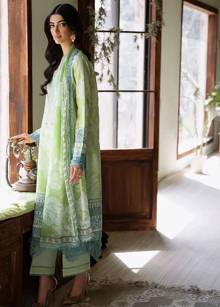 Flora by Roheenaz Printed Lawn Suit Unstitched 3 Piece RNZ24F RNP-05B Euphoria - Summer Collection