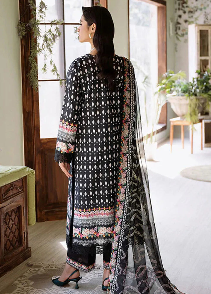 Flora by Roheenaz Printed Lawn Suit Unstitched 3 Piece RNZ24F RNP-06A Veridian - Summer Collection