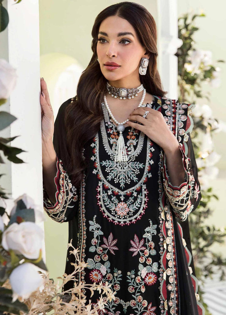 Floraison By Seran Embroidered Chiffon Suits Unstitched 3 Piece SRN23F 01 Elea - Luxury Festive Collection
