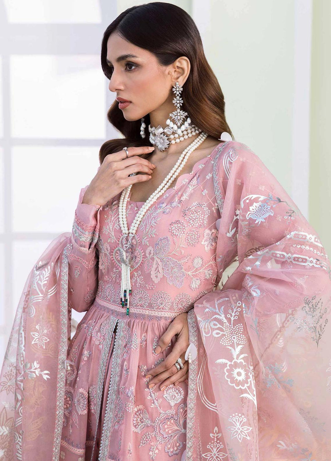 Floraison By Seran Embroidered Chiffon Suits Unstitched 3 Piece SRN23F 03 Natalie - Luxury Festive Collection