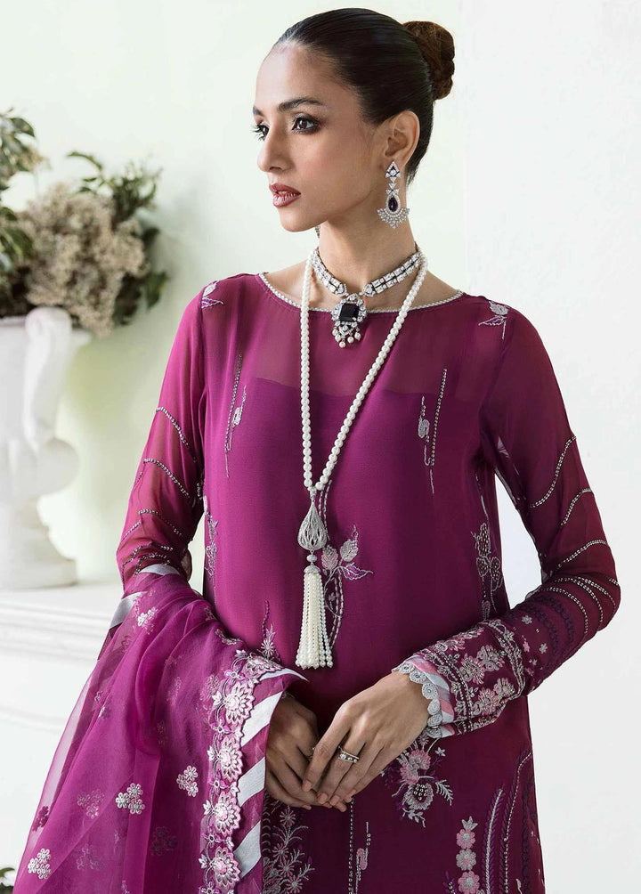 Floraison By Seran Embroidered Chiffon Suits Unstitched 3 Piece SRN23F 05 Audrey - Luxury Festive Collection