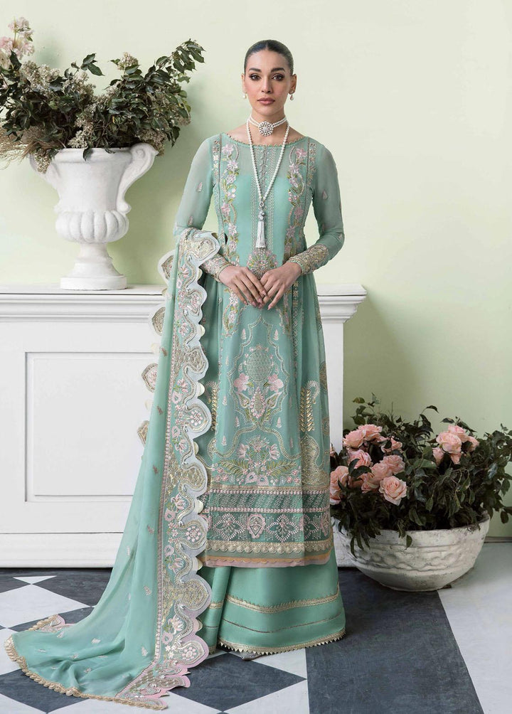 Floraison By Seran Embroidered Chiffon Suits Unstitched 3 Piece SRN23F 06 Delphine - Luxury Festive Collection