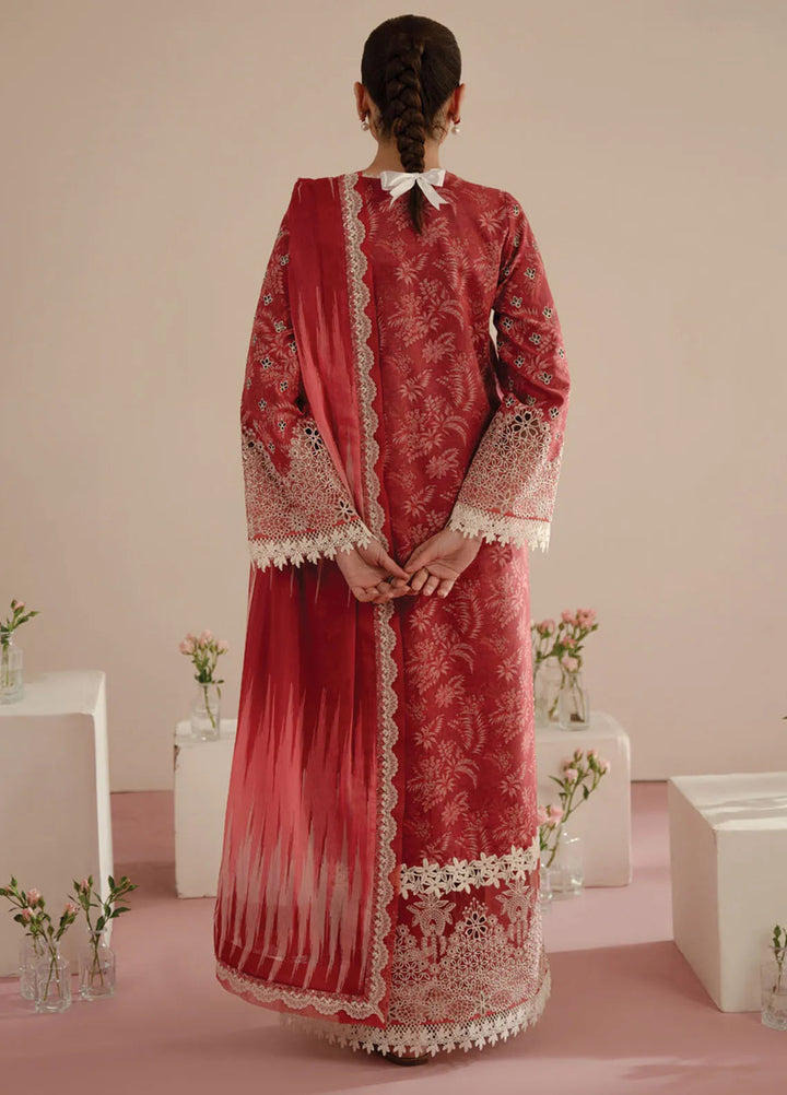 Floral Charm by Afrozeh Embroidered Lawn Suits Unstitched 3 Piece AF25FC D-01 Daina - Summer Collection