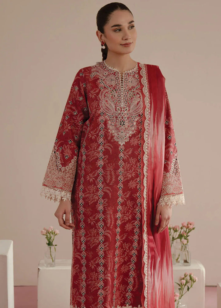 Floral Charm by Afrozeh Embroidered Lawn Suits Unstitched 3 Piece AF25FC D-01 Daina - Summer Collection