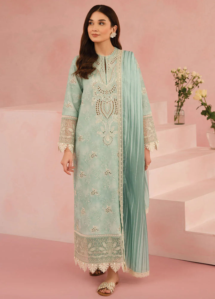 Floral Charm by Afrozeh Embroidered Lawn Suits Unstitched 3 Piece AF25FC D-02 Leonora - Summer Collection