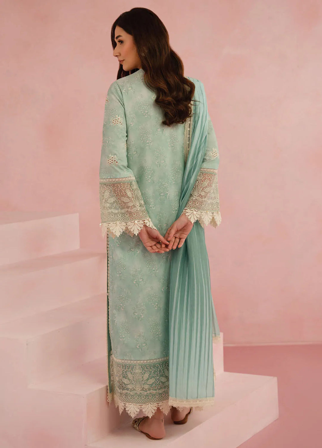 Floral Charm by Afrozeh Embroidered Lawn Suits Unstitched 3 Piece AF25FC D-02 Leonora - Summer Collection