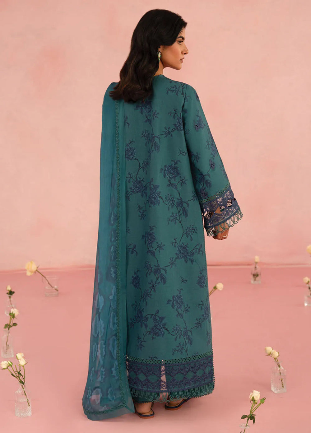 Floral Charm by Afrozeh Embroidered Lawn Suits Unstitched 3 Piece AF25FC D-03 Acacia - Summer Collection