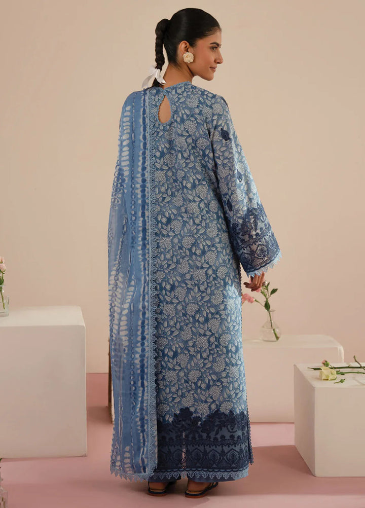 Floral Charm by Afrozeh Embroidered Lawn Suits Unstitched 3 Piece AF25FC D-05 Kalina - Summer Collection