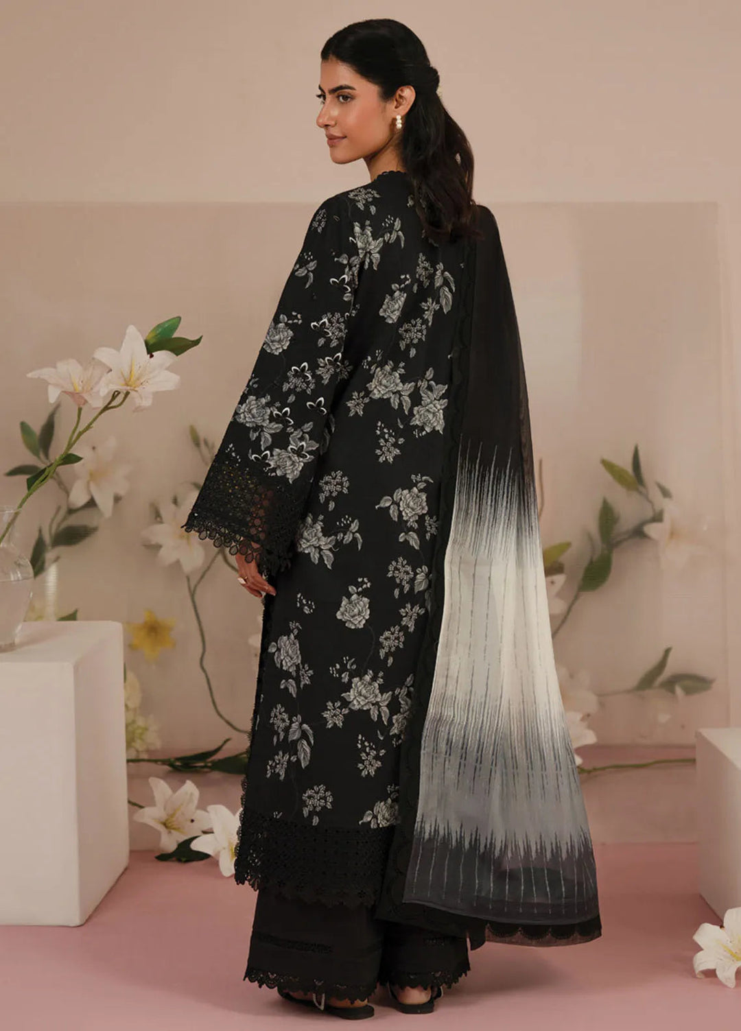 Floral Charm by Afrozeh Embroidered Lawn Suits Unstitched 3 Piece AF25FC D-07 Lupine - Summer Collection