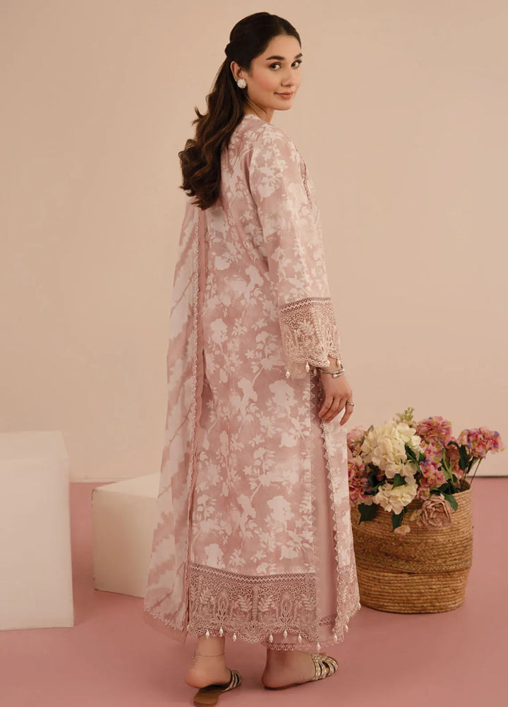 Floral Charm by Afrozeh Embroidered Lawn Suits Unstitched 3 Piece AF25FC D-08 Myrtle - Summer Collection