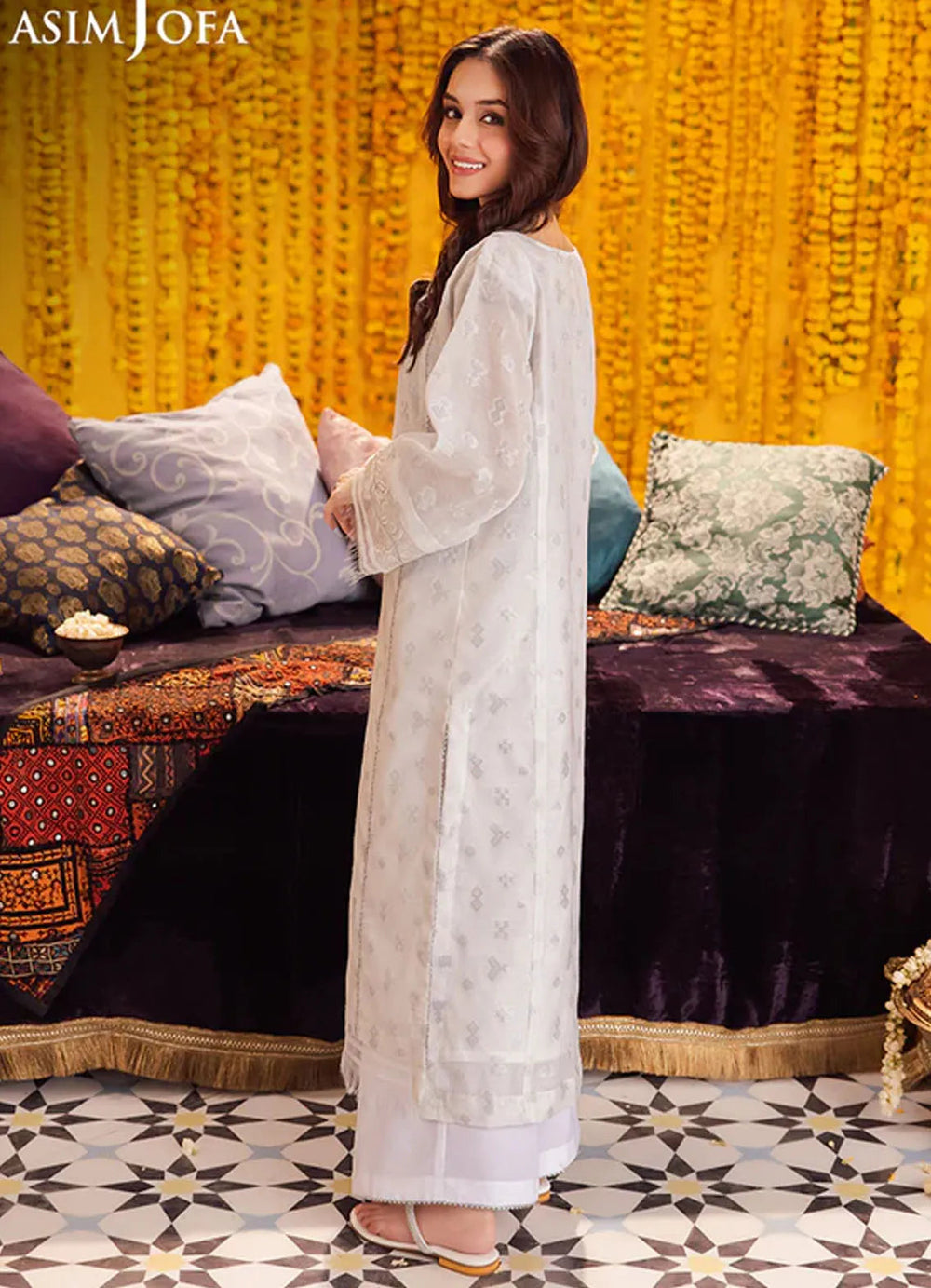 Floral Pattern By Asim Jofa Pret Embroidered Jacquard 2 Piece Suit AJFP-012