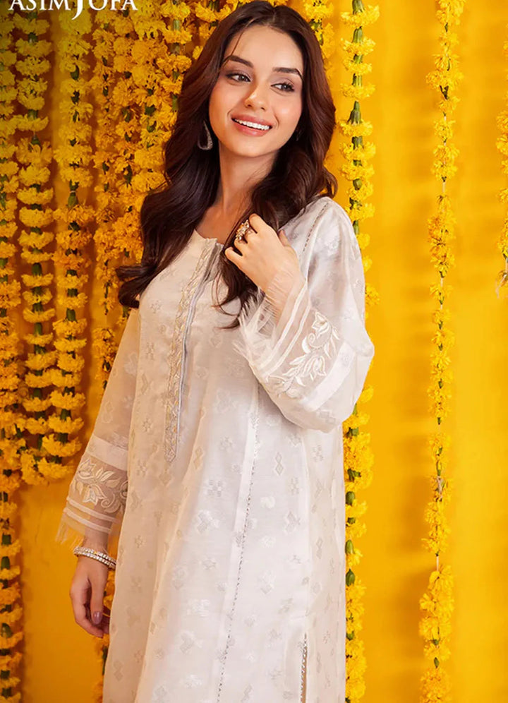 Floral Pattern By Asim Jofa Pret Embroidered Jacquard 2 Piece Suit AJFP-012