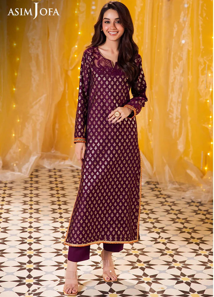 Floral Pattern By Asim Jofa Pret Embroidered Jacquard 2 Piece Suit AJFP-03