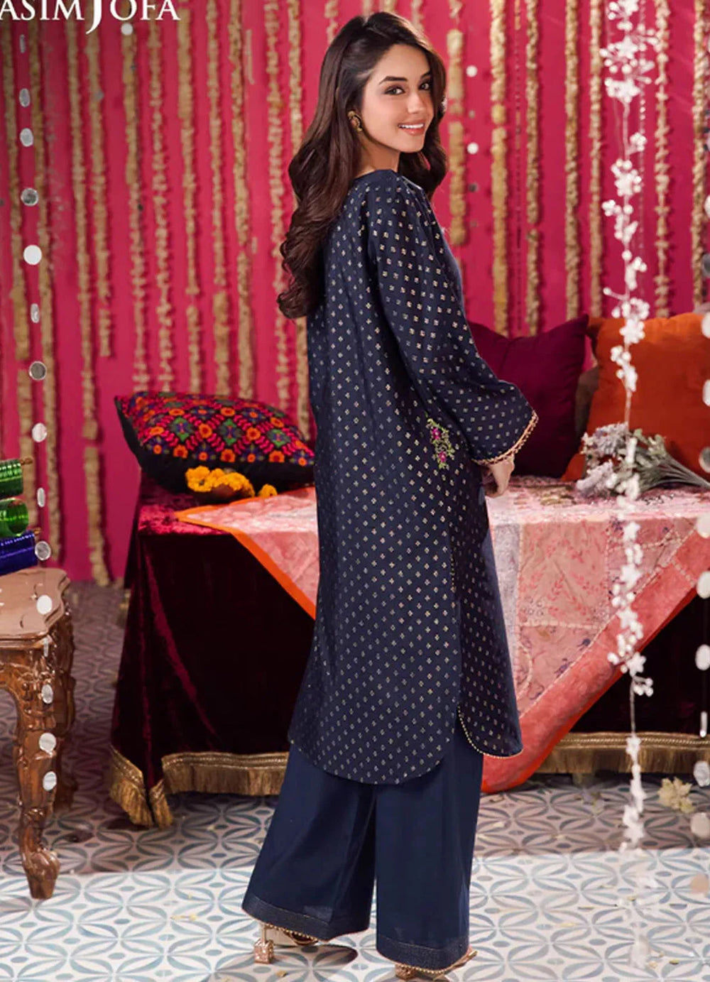 Floral Pattern By Asim Jofa Pret Embroidered Jacquard 2 Piece Suit AJFP-04
