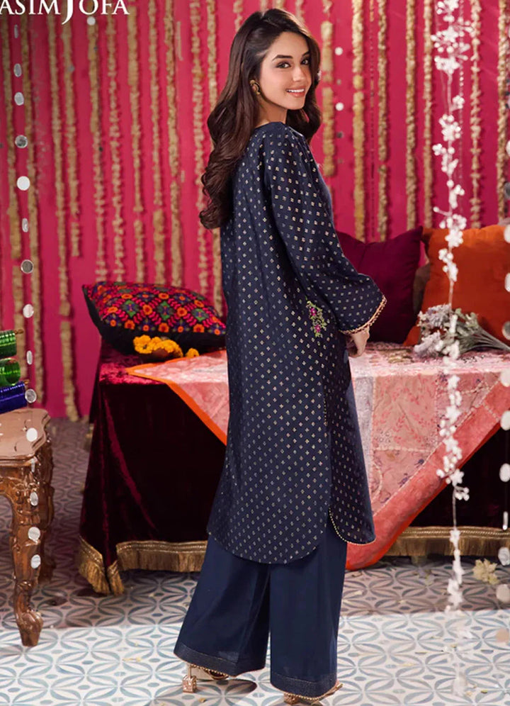 Floral Pattern By Asim Jofa Pret Embroidered Jacquard 2 Piece Suit AJFP-04