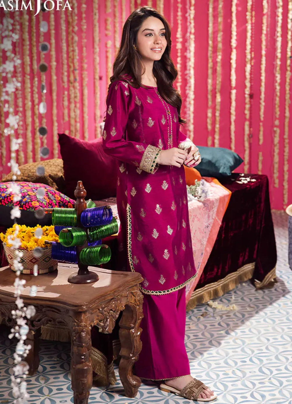Floral Pattern By Asim Jofa Pret Embroidered Jacquard 2 Piece Suit AJFP-07