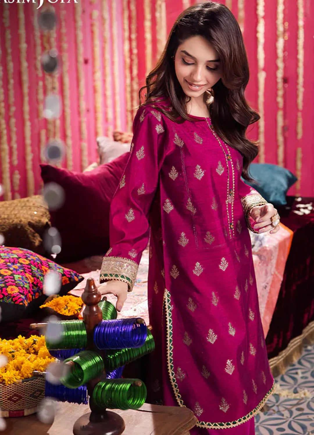 Floral Pattern By Asim Jofa Pret Embroidered Jacquard 2 Piece Suit AJFP-07