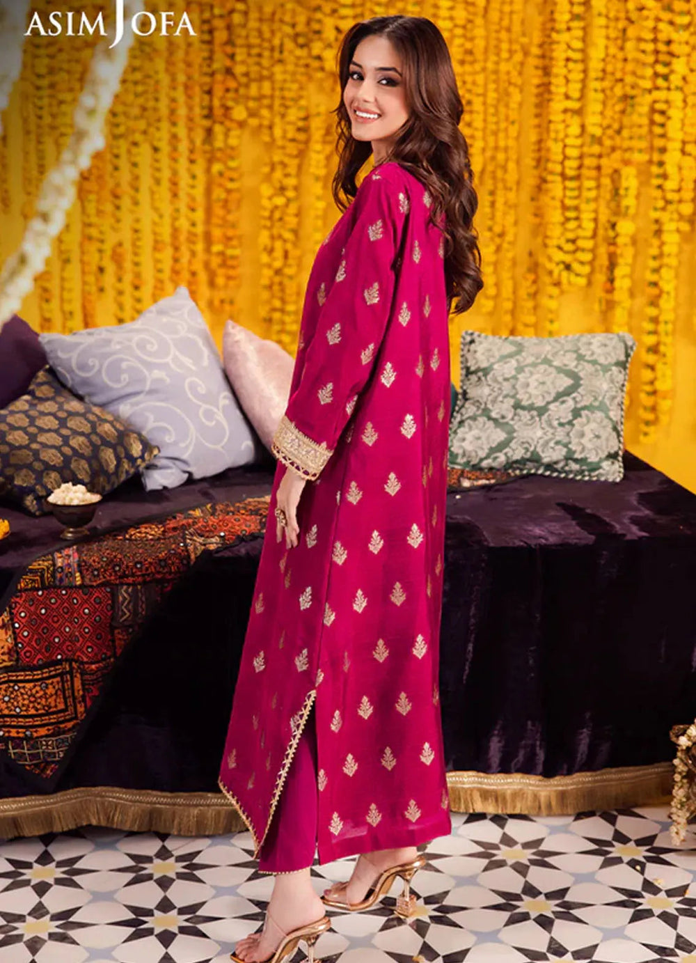 Floral Pattern By Asim Jofa Pret Embroidered Jacquard 2 Piece Suit AJFP-09